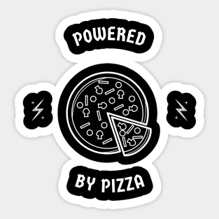 Powered By Pizza Sticker